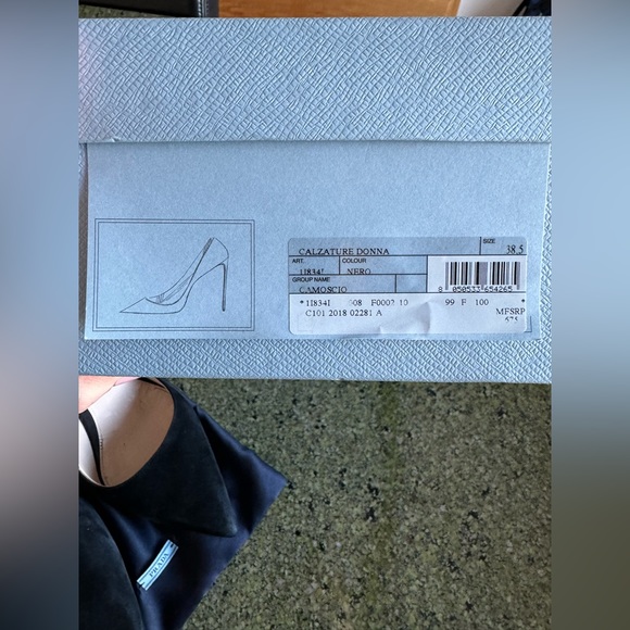 Prada Calzature Donna Heel - Black Suede - Picture 11 of 11